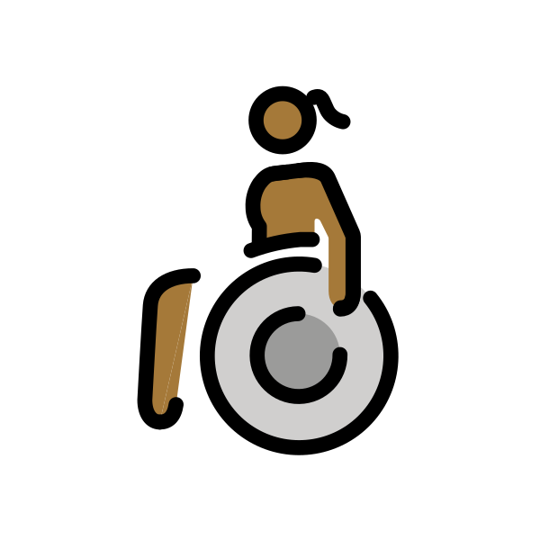 1F469 1F3FE 200D 1F9BD Vector