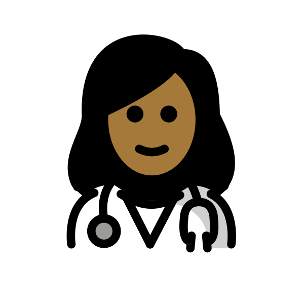 1F469 1F3FE 200D 2695 FE0F Vector