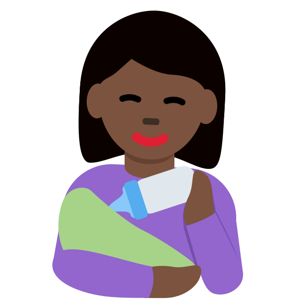 1f469 1f3ff 200d 1f37c Vector