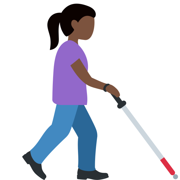1f469 1f3ff 200d 1f9af 200d 27a1 Fe0f Vector