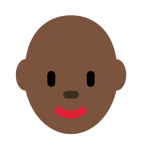 1f469 1f3ff 200d 1f9b2 Vector