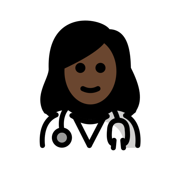 1F469 1F3FF 200D 2695 FE0F Vector