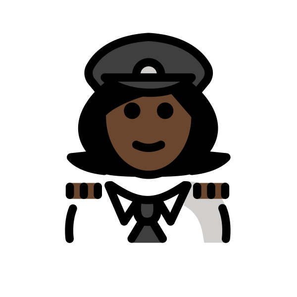 1F469 1F3FF 200D 2708 FE0F Vector