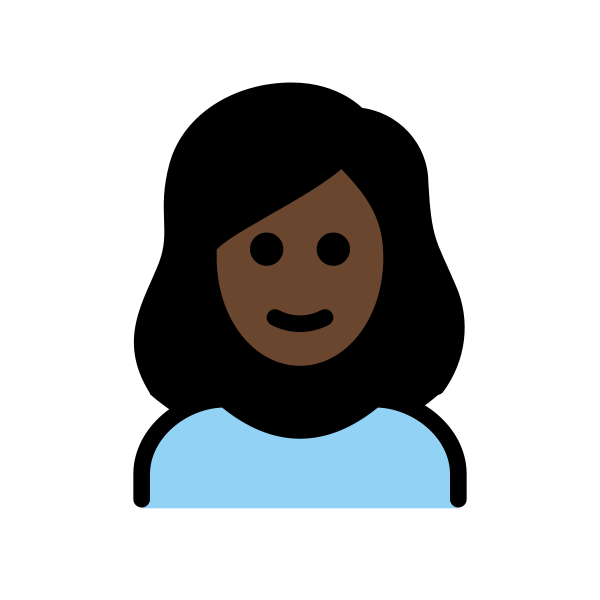 1F469 1F3FF Vector