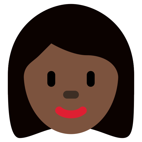 1f469 1f3ff Vector