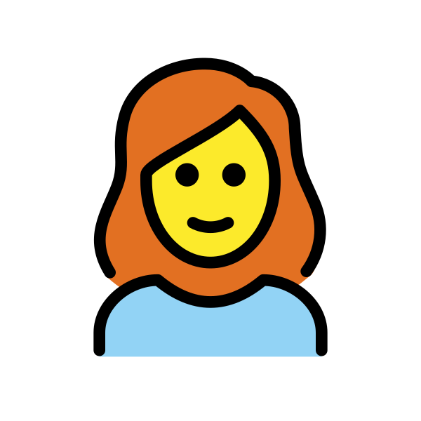 1F469 200D 1F9B0 Vector