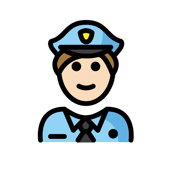 1F46E 1F3FB 200D 2642 FE0F Vector