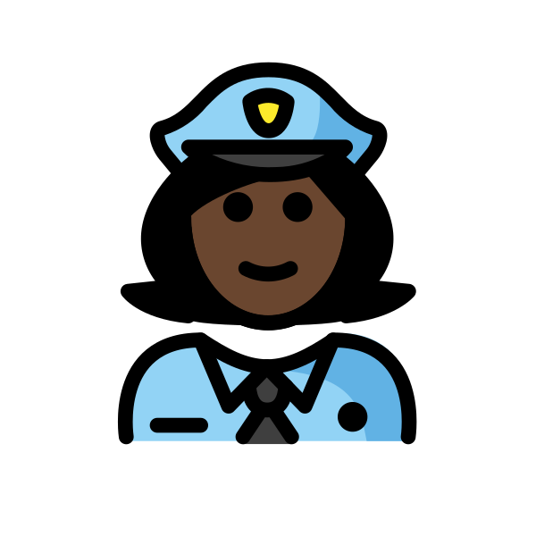 1F46E 1F3FF 200D 2640 FE0F Vector