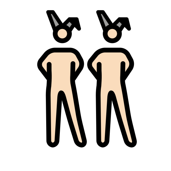 1F46F 1F3FB 200D 2642 FE0F Vector