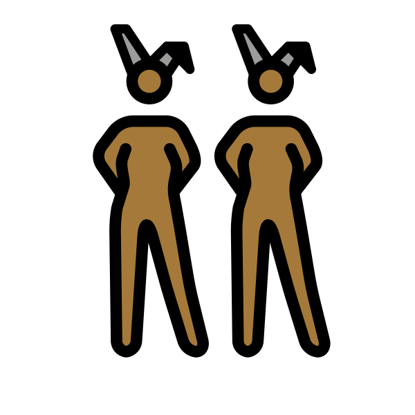 1F46F 1F3FE 200D 2640 FE0F Vector