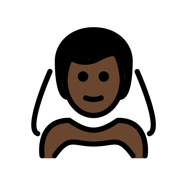 1F470 1F3FF 200D 2642 FE0F Vector