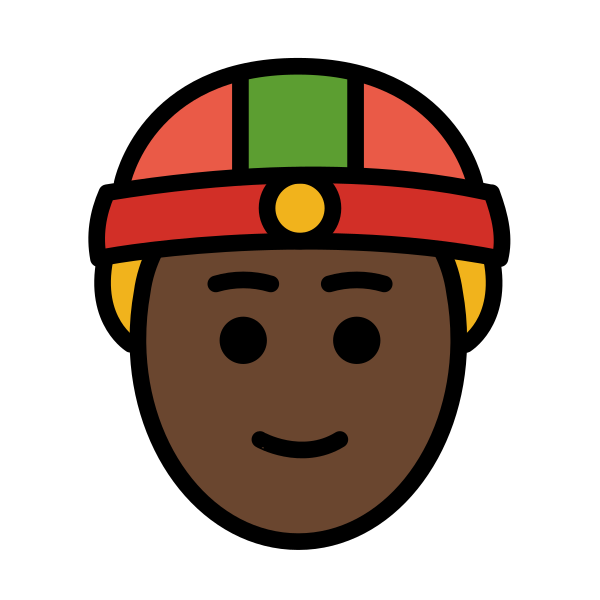 1F472 1F3FF Vector