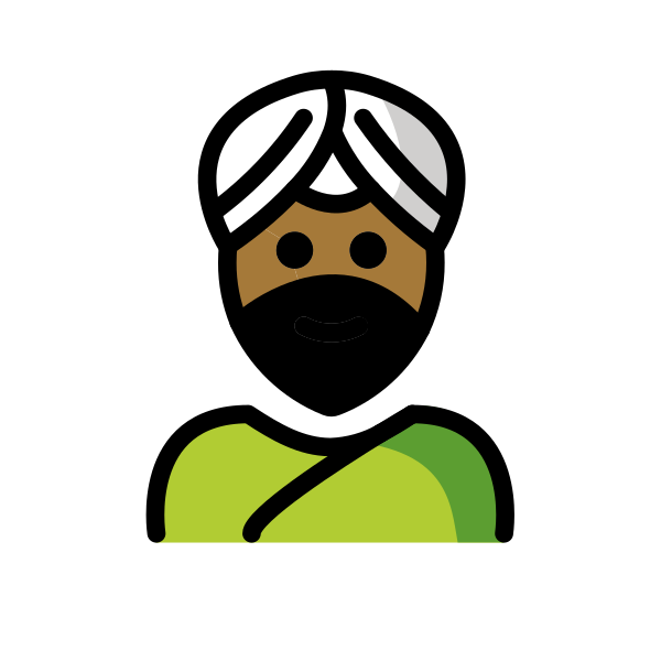 1F473 1F3FE 200D 2642 FE0F Vector