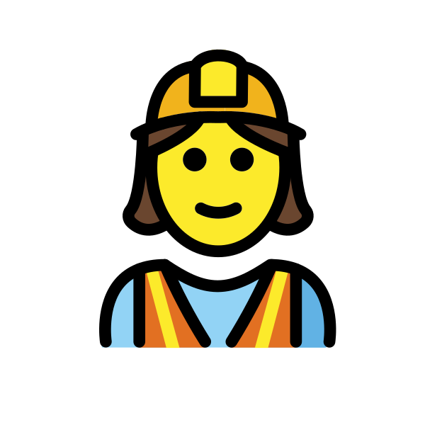 1F477 200D 2640 FE0F Vector