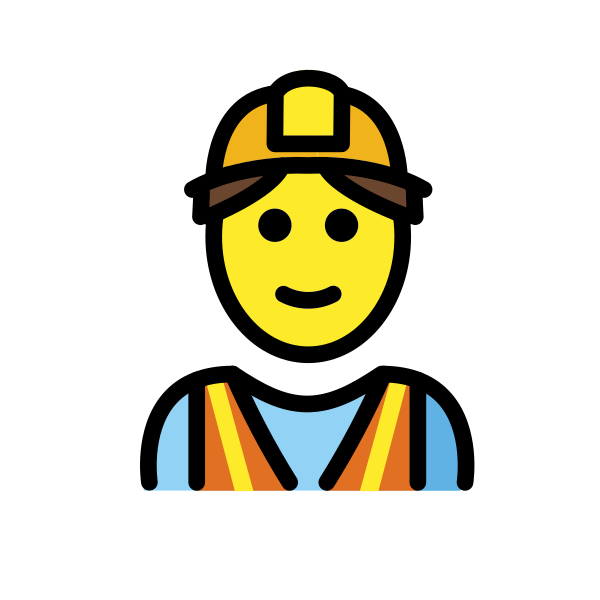 1F477 200D 2642 FE0F Vector