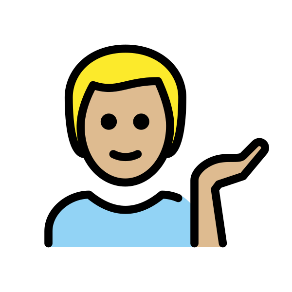 1F481 1F3FC 200D 2642 FE0F Vector