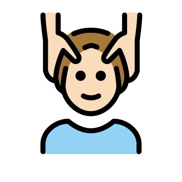1F486 1F3FB 200D 2642 FE0F Vector