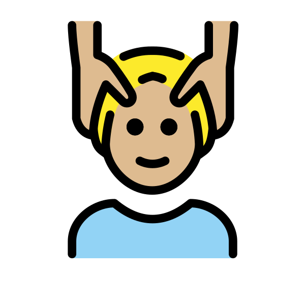 1F486 1F3FC 200D 2642 FE0F Vector