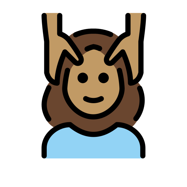 1F486 1F3FD 200D 2640 FE0F Vector