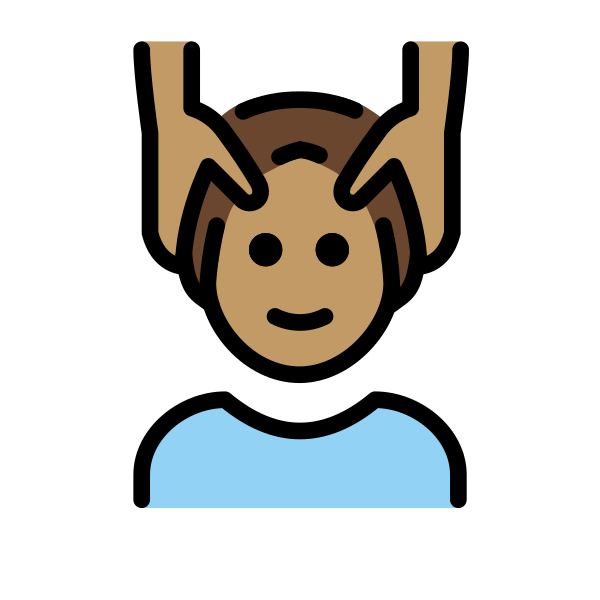 1F486 1F3FD 200D 2642 FE0F Vector