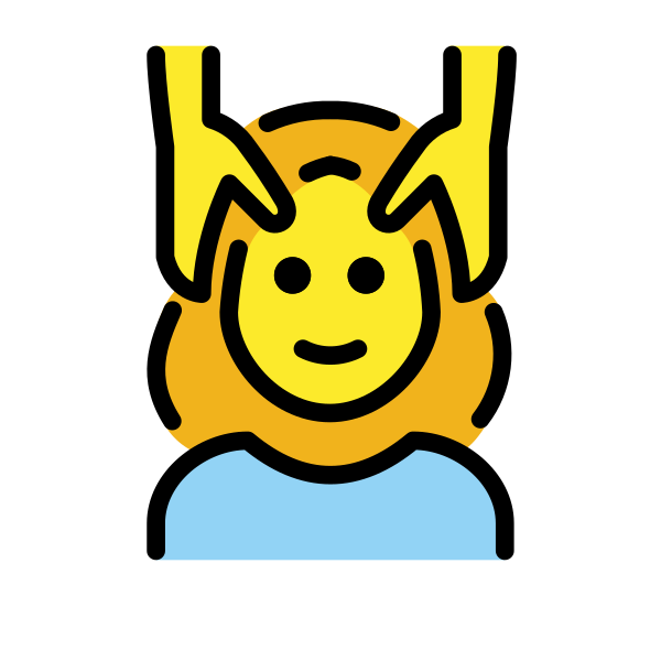 1F486 200D 2640 FE0F Vector