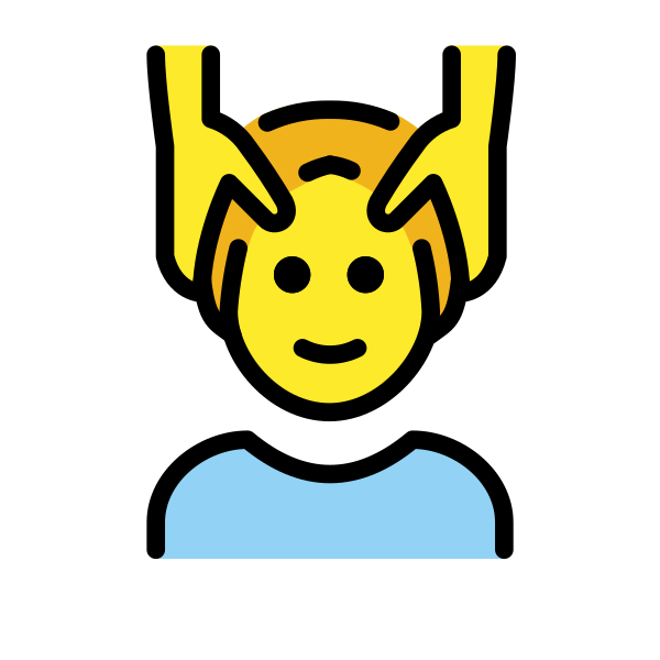 1F486 200D 2642 FE0F Vector