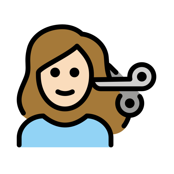 1F487 1F3FB 200D 2640 FE0F Vector
