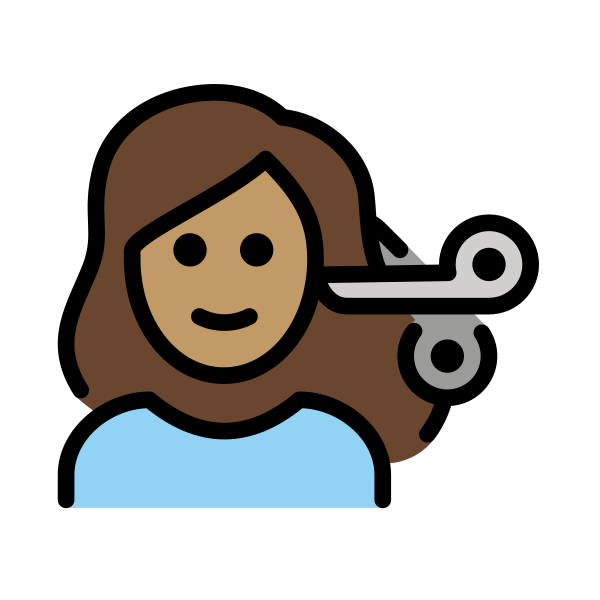 1F487 1F3FD 200D 2640 FE0F Vector
