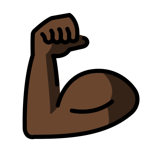 1F4AA 1F3FF Vector