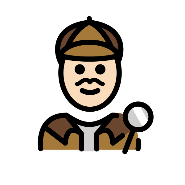 1F575 1F3FB 200D 2642 FE0F Vector