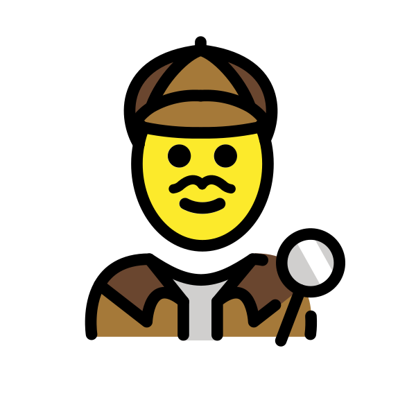 1F575 FE0F 200D 2642 FE0F Vector