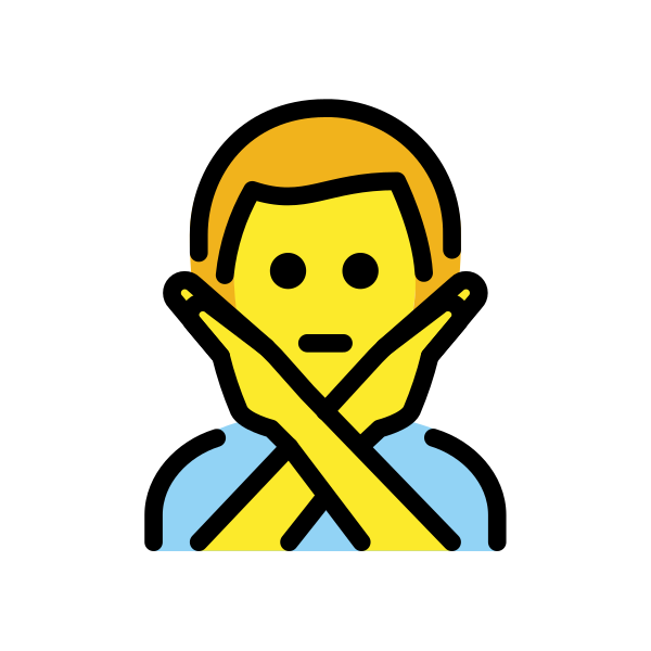 1F645 200D 2642 FE0F Vector