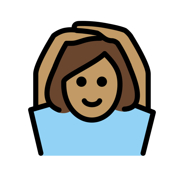 1F646 1F3FD 200D 2640 FE0F Vector