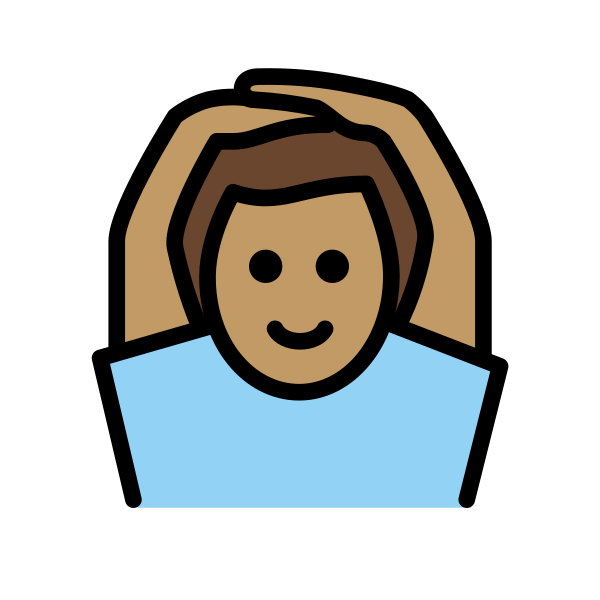 1F646 1F3FD 200D 2642 FE0F Vector