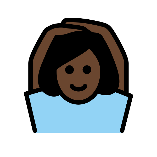 1F646 1F3FF 200D 2640 FE0F Vector