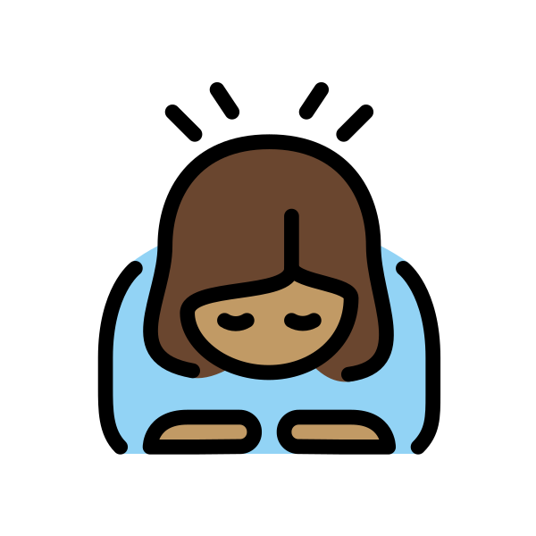 1F647 1F3FD 200D 2640 FE0F Vector