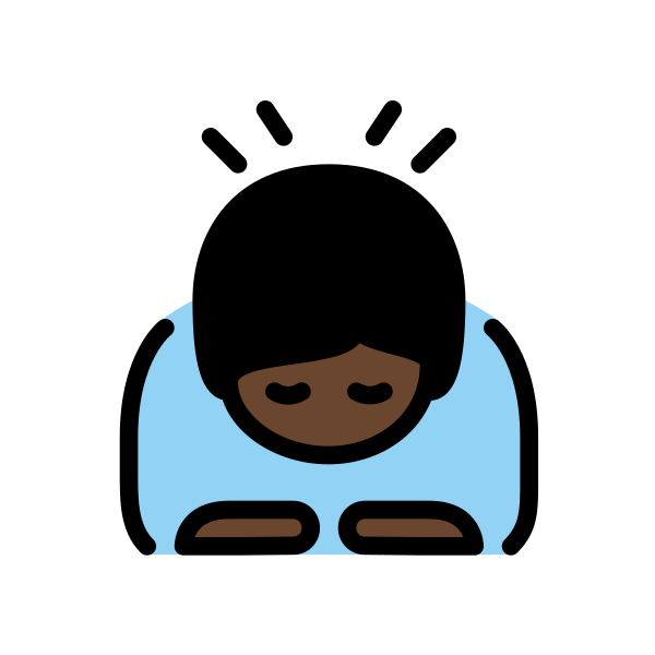 1F647 1F3FF Vector