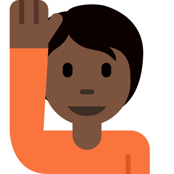 1f64b 1f3ff Vector