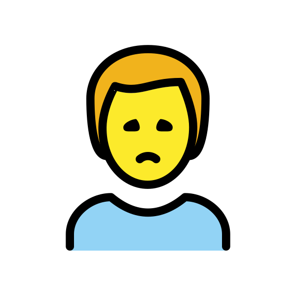 1F64D 200D 2642 FE0F Vector