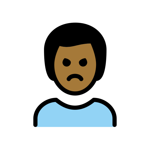 1F64E 1F3FE 200D 2642 FE0F Vector