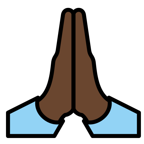 1F64F 1F3FF Vector