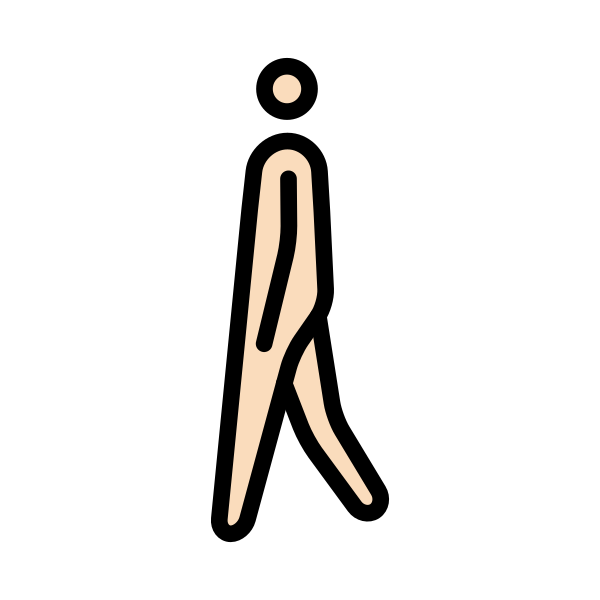 1F6B6 1F3FB Vector