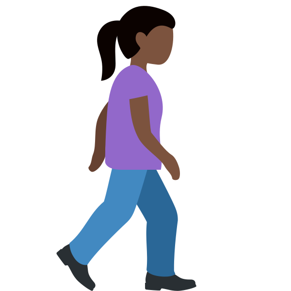 1f6b6 1f3ff 200d 2640 Fe0f 200d 27a1 Fe0f Vector