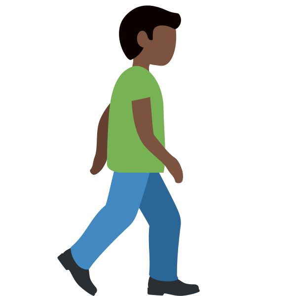 1f6b6 1f3ff 200d 2642 Fe0f 200d 27a1 Fe0f Vector