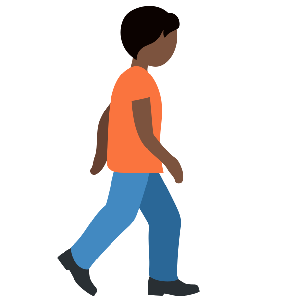 1f6b6 1f3ff 200d 27a1 Fe0f Vector