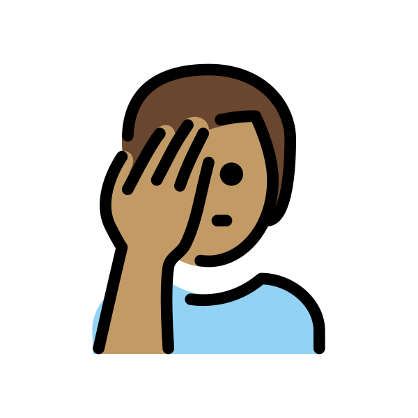 1F926 1F3FD 200D 2642 FE0F Vector