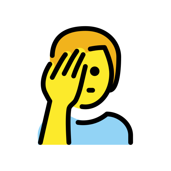1F926 200D 2642 FE0F Vector