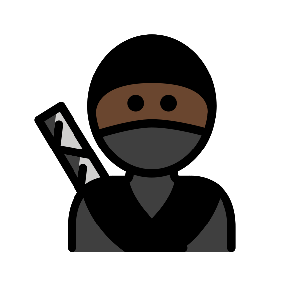 1F977 1F3FF Vector