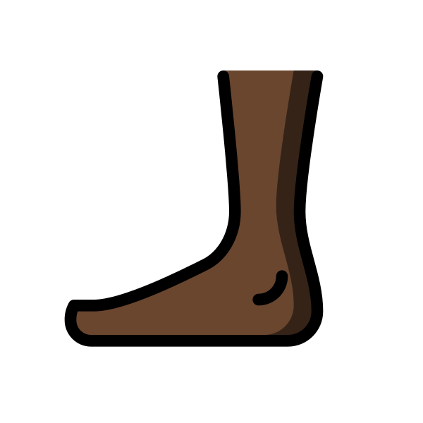 1F9B6 1F3FF Vector