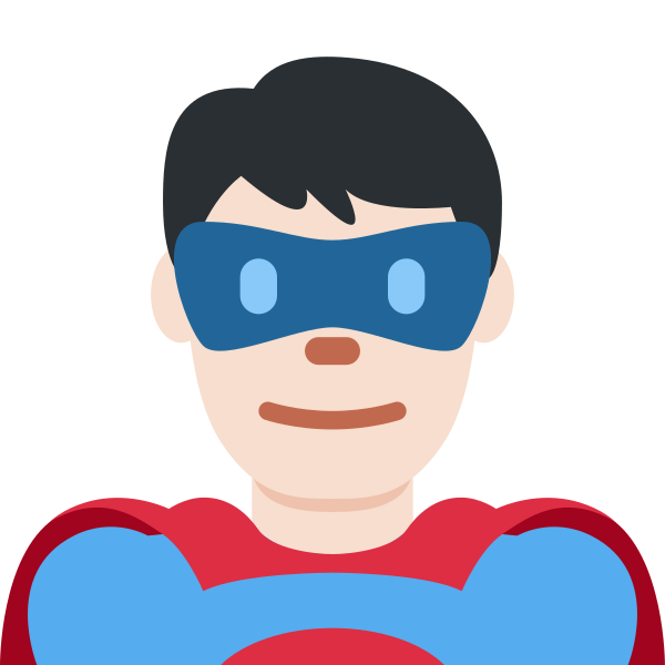 1f9b8 1f3fb 200d 2642 Fe0f Vector